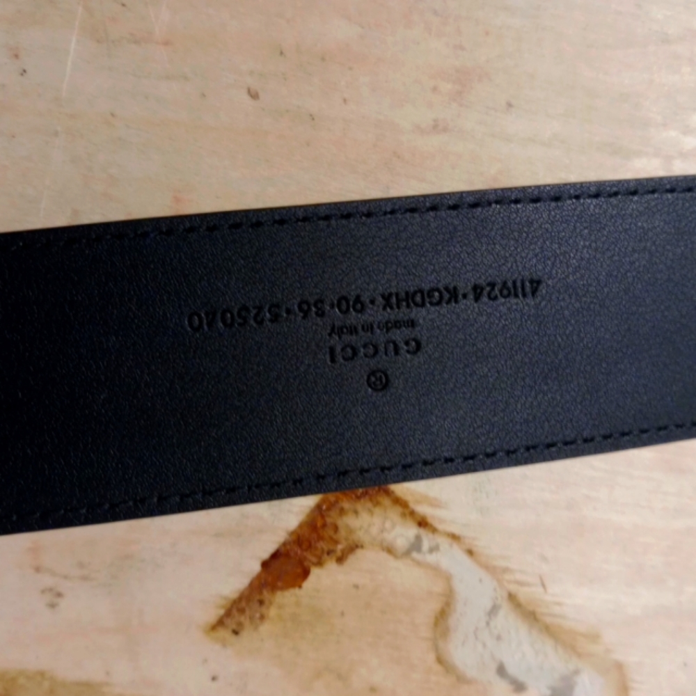 Black Gucci belt size 34
